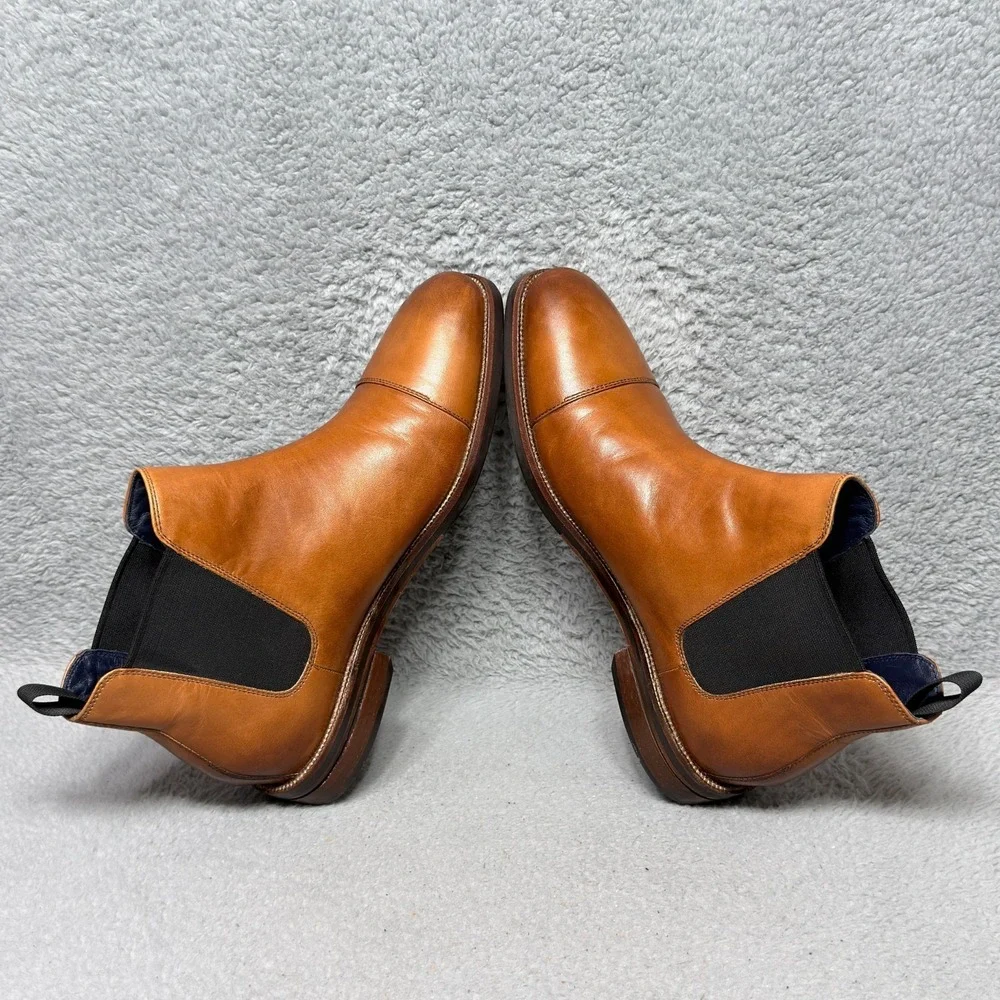 Cole Haan Wagner Grand Mens Size 11 Chelsea Boots Mesquite Leather Waterproof